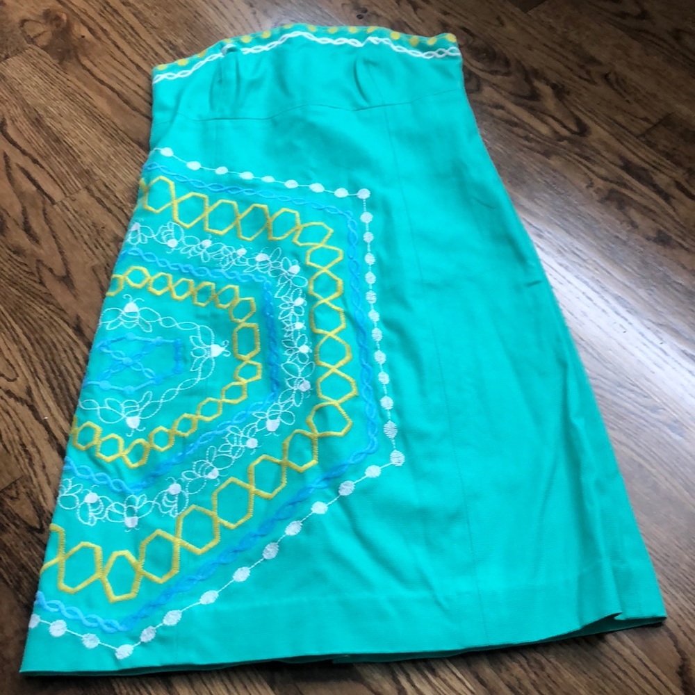 Lilly Pulitzer strapless dress size 0